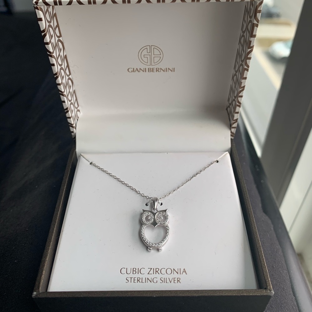 GIANI BERNINI CUBIC ZIRCONIA OWL PENDENT